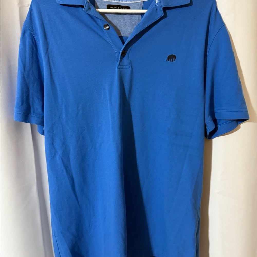 Banana Republic Vibrant Blue Polo Shirt
